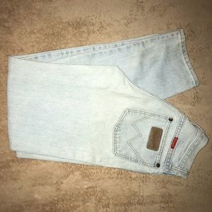 High waisted Wranglers